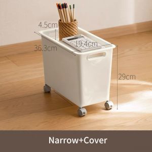 DXL Sundries Storage Rack School Bag Storage Box Movable Office Desk Book Storage Box Storage Basket
