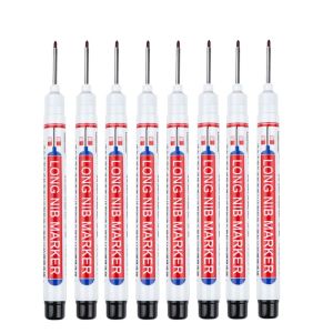 10PCS Spidol Kepala Panjang Jangkauan Dalam Long Head Marker Nib Waterproof Cepat Kering 20mm