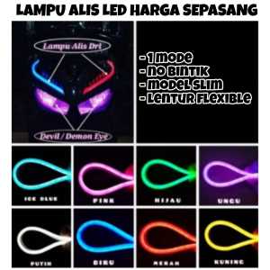 PAKET SEPASANG Lampu Alis LED DRL Ukuran 30cm 15cm no bintik Semua jenis Motor Mobil