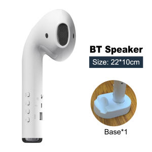 FONKEN หูฟังบลูทูธไร้สายสนับสนุน TF การ์ดทรงยักษ์ลำโพงแบบ U Disk AUX/ เล่นแบบไร้สายพร้อมฐาน