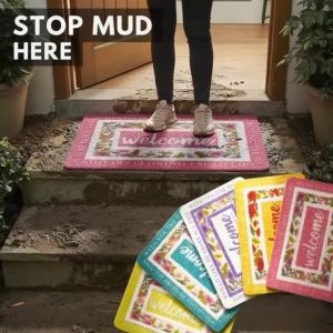 SUNLIGHT [PH STOCK] Large Basahan Doormat for Bathroom Kitchen Non-slip Floor Mat Absorbent Welcome Rug Aesthetic Pink Floral Design Best for Gift Giving Pang-regalo Sulit Deal Lowest Price COD Ready Stock Fast Shipping Home Decor Mat