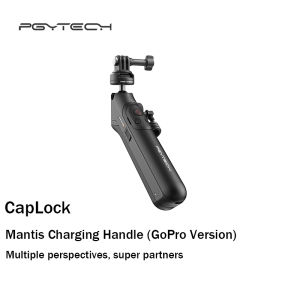 PGYTECH Mantis แท่นชาร์จสำหรับกล้องกีฬา GoPro13/12/11/10 5000mAh แท่นชาร์จแบบมีด้ามจับสำหรับขาตั้งกล้อง Insta360 CapLock Dandelion แท่นชาร์จสำหรับโทรศัพท์มือถือ แท่นชาร์จแบบมีด้ามจับสำหรับกล้องกีฬา GoPro13/12/11/10 5000mAh