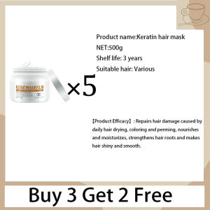 keratin hair mask hair treatment 500g for frizzy hair Deep Repair Frizz Dry Hair Of Split Ends Hair Care No need for hair straightener