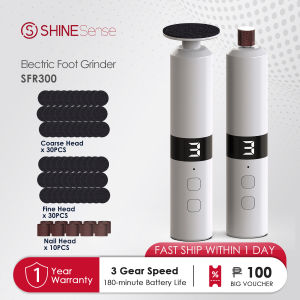 ShineSense Electric Foot Grinder Callus Remover with 60 PCS Head USB Rechargeable Foot File Rasp Hard Skin Remover Pedicure Tools for Foot Care