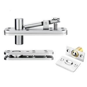 Stainless Steel Door Pivots Hinge 360 Degree Shafts Door Hinge Invisible Pivots Door Hardware for Bookshelves Enduring