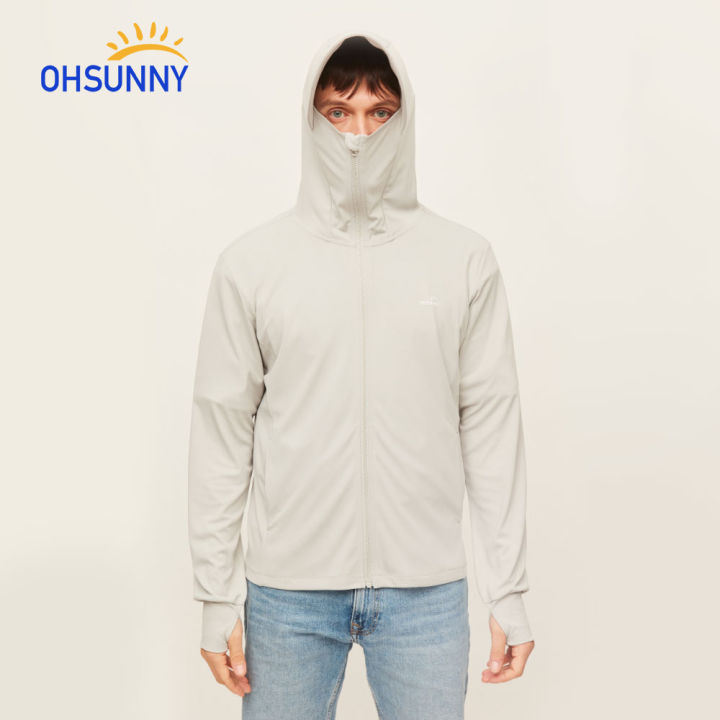 OhSunny Quần Áo Chống Nắng Cho Nam Áo Khoác Có Mũ Trùm Đầu Cổ Cao Ngoài ...