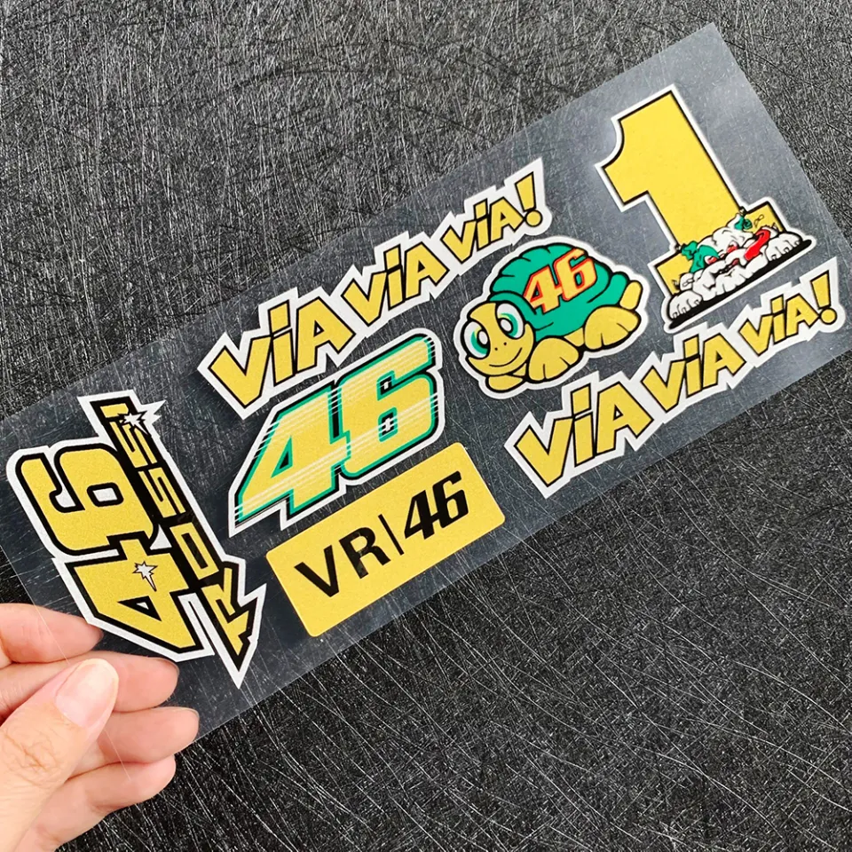 Valentino Rossi 46/YAMAHA logo sticker in 10×10 cm various colors NEW !!! |  eBay