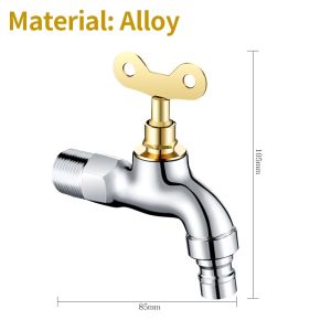 304 Stainless Steel Multifunction Two Way Tap Outdoor Faucet Outlet Washing Machine Faucet Kepala Paip Air