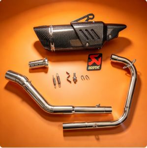 SSX Stainless Elbow ( rusi ) on Akrapovic K10 Exhaust with DB Reducer