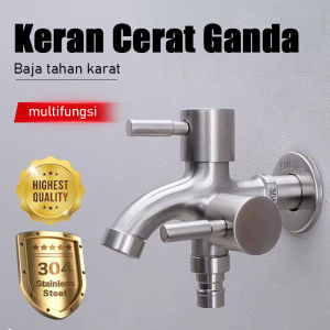 Keran Tembok SUS304 Stainless Steel / Kran Mesin Cuci & Kran Taman Serbaguna Anti Karat
