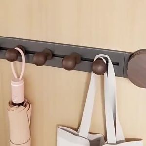 SG Stock Suction cup hook Bathroom hanger Removable coat hook Walnut coloured hook