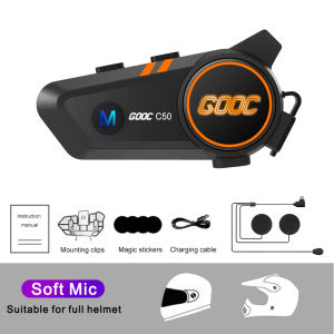 Kebidumei Moto Helmet 300M Intercom Headset Bluetooth 5.3 Motorcycle Earphones Wireless Interphone Speaker Headphone Handsfree Call