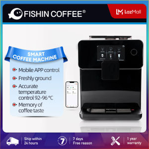 FISHIN COFFEE Fully Automatic Espresso Machine Smart Coffee Machine With Mobile Phone APP Connection Production FR200W/B