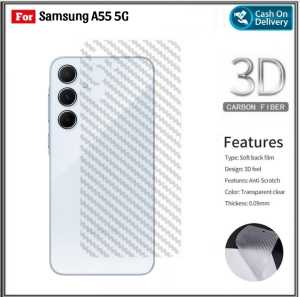 Garskin SAMSUNG A55 5G A14 5G 2023 A14 4G LTE A24 4G LTE M14 5G A23 5G A54 5G A34 5G NEW Garskin Anti Gores Belakang Carbon Skin