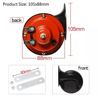 Klakson Keong double waterproof anti air Aksesoris Motor mobil 12 v Suara Seperti Denso Dan Hella Klakson Keong Merah untuk Variasi Aksesoris Motor dan Mobil
