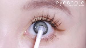 Grade [0.00/-8.00]EYESHARE 2pcs Popular contact  pattaya Gray Brown Korean Natural 14.0mm~14.5mm with degree 6 months