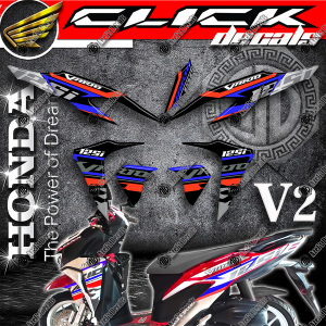 001 Honda Click 125i V2 Decals Sticker for Motorcycle Parts and Accessories