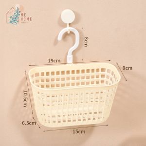 ตะกร้าหัวหอม ตะกร้าเก็บของ แบบแขวนผนัง มีหลายชั้น ระบายน้ําได้ ไม่ต้องเจาะผนัง ชั้นวางในห้องน้ำ