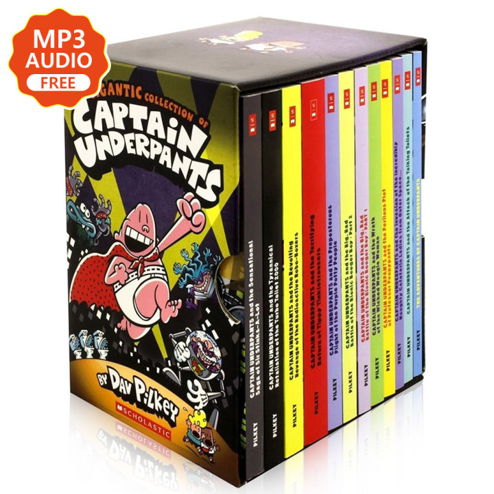 Captain underpants children 10 deals books set collection