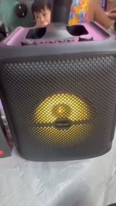 KTS-2308 3inch Potable Wireless Bluetooth Karaoke Speaker with Wireless Mic 1200MAH BTS KTS