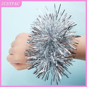 JCSYFAC  2Pcs Apply To Sports Game Pompoms 7 Styles Cheering Flower Ball Performance Dance Wrist Flower Sports Games Bracelet