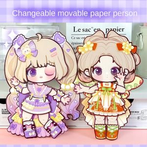 RGFV MALL EVA Dress Up Sticker DIY PVC Change Clothes Cartoon Stickers Kawaii Activity Books Changeover Sticker Hand Book Kids/Toddlers