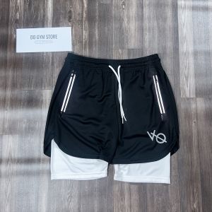 Quần 2 lớp thể thao nam VANQUISH thun lỗ kim thoáng mát không xù lông QV2L1