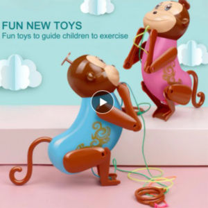 Pull-and-Climb Baby Monkey Toy Creative Drawstring Climbing Up Toys Rope Climbing Monkey Fun Interactive Toy For Toddlers Kids