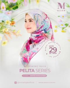 🔥HOT ITEM🔥Tudung bawal printed Minaz Blooming Raya | Tudung Minaz | Bawal Minaz