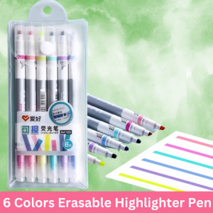 Pen Penanda Boleh Padam Warna Pastel Dua Kepala Untuk Pelajar Buat Nota Sorotan Erasable Fluorescent Double Headed Marker Students Hightlighter Pen Color Marker Pen 可擦荧光笔双头标记学生用淡色系按动记号笔粗划重点做笔记小工具 E279