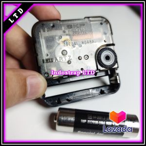 mesin jam dinding skp sweep model baut bonus batrai dan jarum