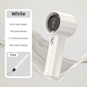【Ready stock】Portable Handheld Turbo Fan 100 Wind Speeds Adjustable Mini Personal Fan Battery Operated Electric Eyelash Fan Dual-use高速迷你风扇手持式