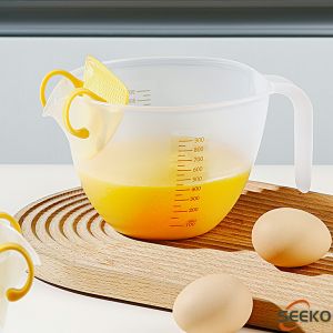Seeko 1000ml Large Capacity Mixing Bowl Measuring Cup with Measurement Markings for Cooking Baking Prepping