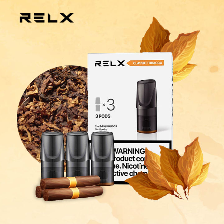RELX Classic Tobac-o Flavor 3pcs Pods 5% | Lazada PH