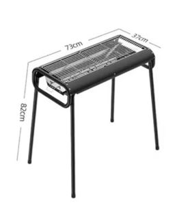 เตาบาร์บีคิวแบบพกพาสำหรับกลางแจ้ง เตาถ่านเหล็กพับได้