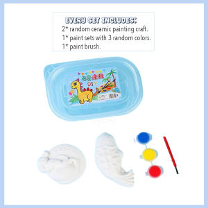 KOGGY Children Art Craft DIY Painted Doll Creative Graffiti DIY Coloring Educational Toy Art Drawing Children Hobby Art Class Children Development Easy To Play Children Gift Toys Anak Patung Plaster Bercat DIY Kanak-kanak Mewarnai
