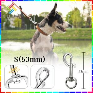 （Fast Delivery）Snap Hook Keychain Zinc Alloy Swivel Backpack Buckles 53mm/68mm/81mm Dog Chain Buckle