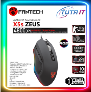 Fantech ZEUS X5s MACRO PRO GAMING MOUSE (Mo15bk)