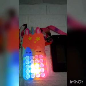 Tas Pop it Unicorn Jumbo LED Muat Hp