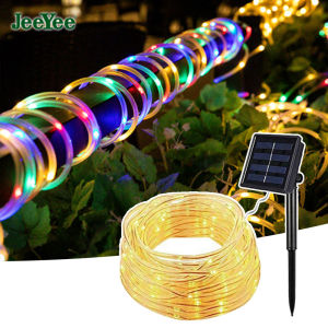 JeeYee Solar String Lights 7/12/22m Solar String Light Outdoordecorative IP65 Waterproof Light Strings Led Outdoor Lights Garden Courtyard Wedding Festival Party Led Lights