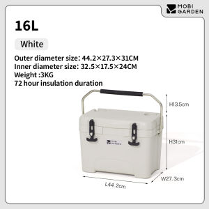 MOBI GARDEN Camping Cooler Box Ice 16L/25L/36L/50L/75L Car Portable Camping Picnic Storage Food