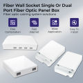 Indoor Fiber Wall Socket Simplex Duplex 1/2/4/8 Ports FTTH Fiber Optic Terminal Box. 