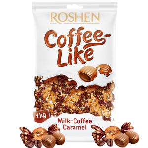 Roshen Coffee Like Milk Coffe Caramel Halal 140 Pcs 1kg
