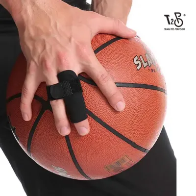T2P Finger Splints Reusable Sleeves Protectors Compression Elastic Adjustable Finger Support for Basketball