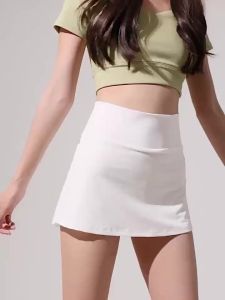Yoga Skirt High Waist Sports Short Skirt with Pocket Tennis Skirt Workout Clothes Set Quick Dry