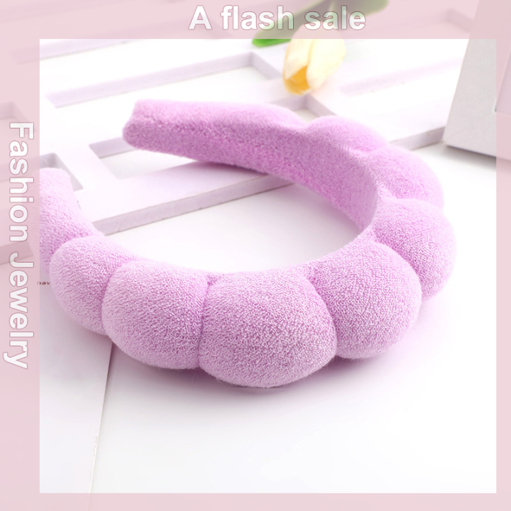 BUY 1 TAKE 1 Fashion Solid Color Cloud Sponge Headband Washing
