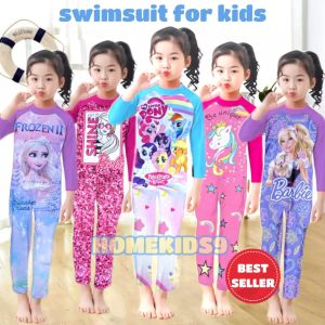 baju renang anak perempuan panjang 1-13 tahun karakter unicorn terbaru