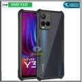 Casing Case VIVO Y33T Armor Silikon Transparan Softcase Shockproof Terbaru. 
