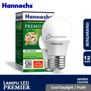 Hannochs Lampu LED Premier 12 Watt CDL Putih Garansi Resmi 1 Tahun