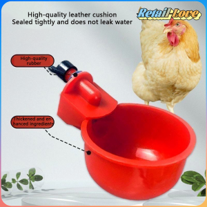 utomatic Chicken Water Cup Waterer Bowl Farm Coop Poultry Drinking Water Feeder for Chicks Duck 40pcs